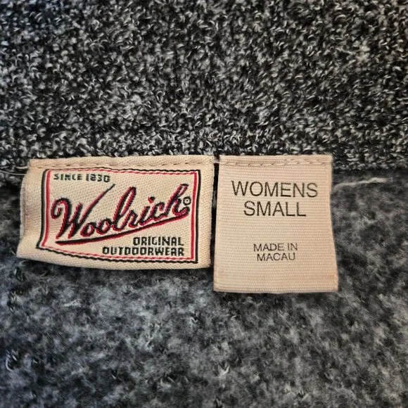 Woolrich Womens Original Outdoorwear Half-Zip Sweater Small Cozy Gray Wool-Blend - Picture 16 of 16